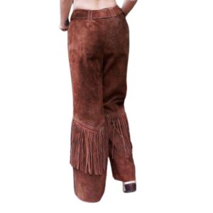 1960s Suede Fringe Pants Womens Fringe Western Pants
