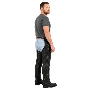 Allstate leather chaps for motorcycle riders