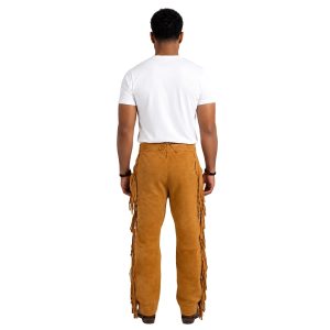 Blain brown suede Western riding chaps