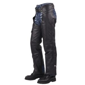 Braided Leather Motorcycle Chaps
