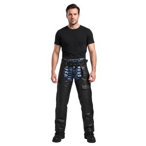Braided Leather Motorcycle Chaps