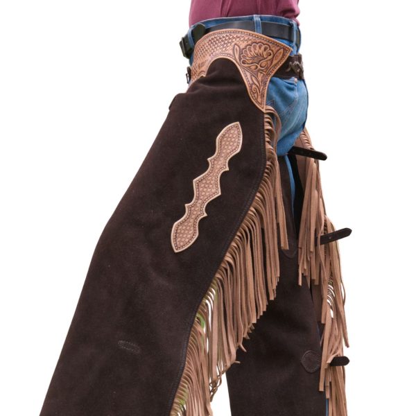 Bronco Buster Western Cowboy Leather Chaps