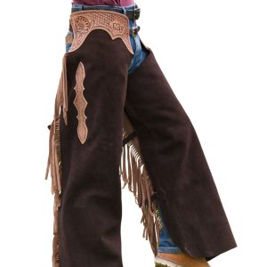 Bronco Buster Western Cowboy Leather Chaps