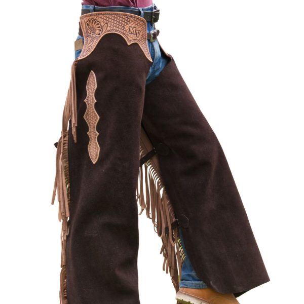 Bronco Buster Western Cowboy Leather Chaps