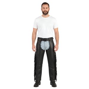 Deluxe Leather Motorcycle Chaps