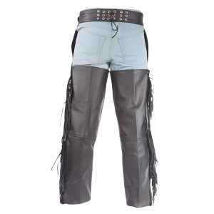 Deluxe Leather Motorcycle Chaps