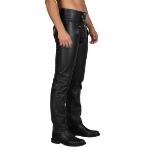Dissolute Mens Leather Motorcycle Chaps