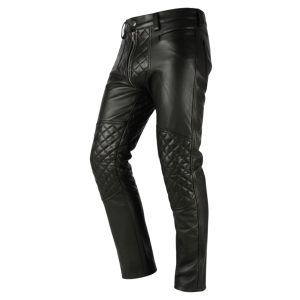 Faisor Black Biker Style Leather Pant Chaps
