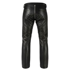 Faisor Black Biker Style Leather Pant Chaps