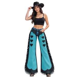 Flashback Blue Western Cowgirl Chaps