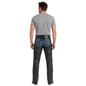 Lambskin leather riding chaps for motorcycle riders