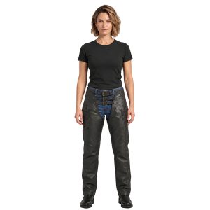 Milwaukee Womens Low Rise Double Buckle Leather Chap