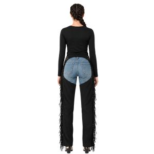 Norma women's Western chaps with fringe