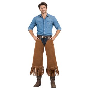 Ranch Rider Brown Leather Western Chaps