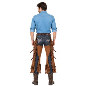 Ranch Rider men's brown leather chaps