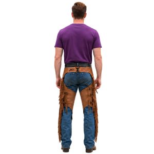 Smooth-out leather cowboy chaps