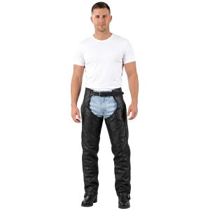 Road Master Motorcycle Leather Riding Chaps