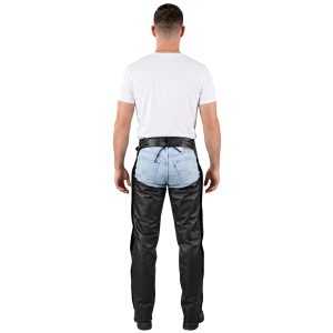 leather riding chaps for motorcycle riders