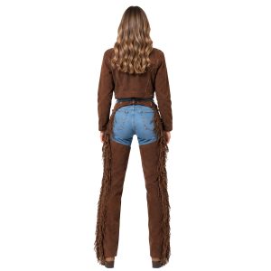 Ladies' vintage leather Western chaps for riding