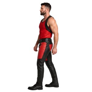 Rogue Rider leather biker chaps for motorcycle riders