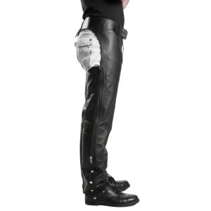 Rraiden Black Mens Leather Chaps