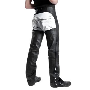 Rraiden Black Men Leather Chaps