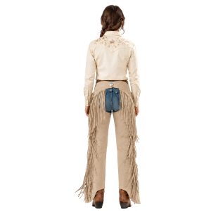 Rumy Women's Maroon Cowboy Riding Chaps