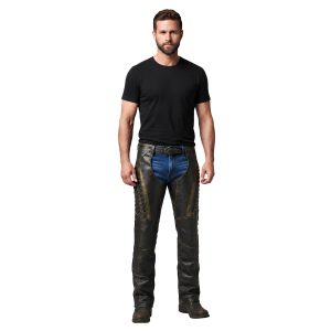Speedster Leather Motorcycle Chaps For Sale