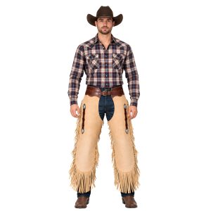 Silk Smooth Leather Western Chaps