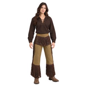 Premium Leather Cowboy Chinks for Western Riding
