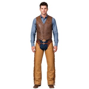 Sven Mocha Brown Mens Western Chaps