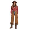 Tomachi Brown Western Cowgirl Chaps