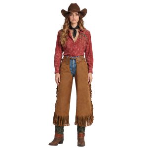 Tomachi Brown Western Cowgirl Chaps
