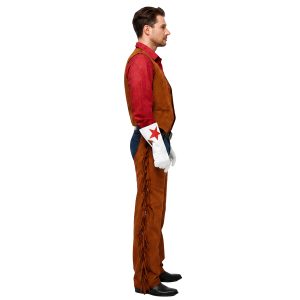 Western riding chaps with classic fringe detailing