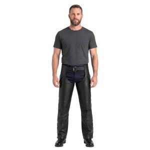 Viper Venom Real Leather Motorcycle Chaps Men