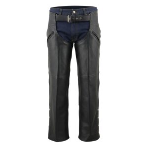 Viper Venom Real Leather Motorcycle Chaps Men