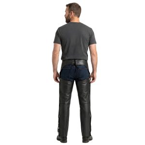 Men's Viper Venom genuine leather riding chaps