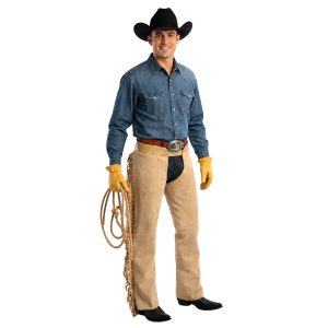 Men's Weaver leather cowboy riding chaps