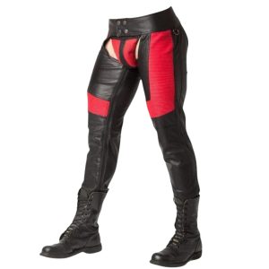 Biker Leather Motorcycle Chaps