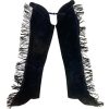 Chaps Western Hobby Horse Ultra Suède - Frange Noire Taille S - Occasion