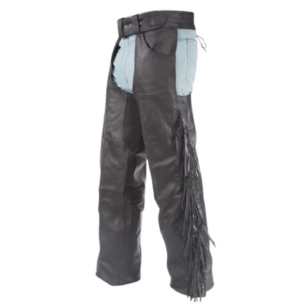 Deluxe Leather Motorcycle Chaps