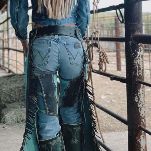 Flashback Blue Western Cowgirl Chaps