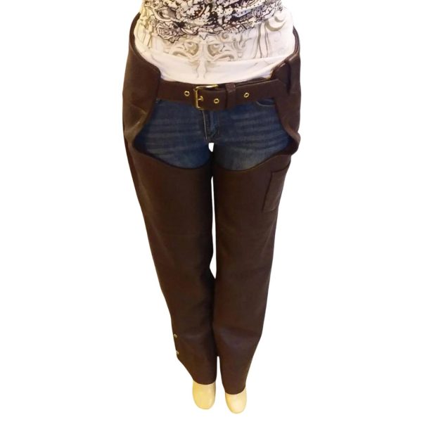 Flashback Brown Womens Tassel Motorcycle Chaps