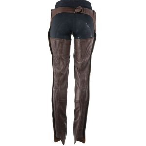 Ladies Dark Brown Leather Chaps
