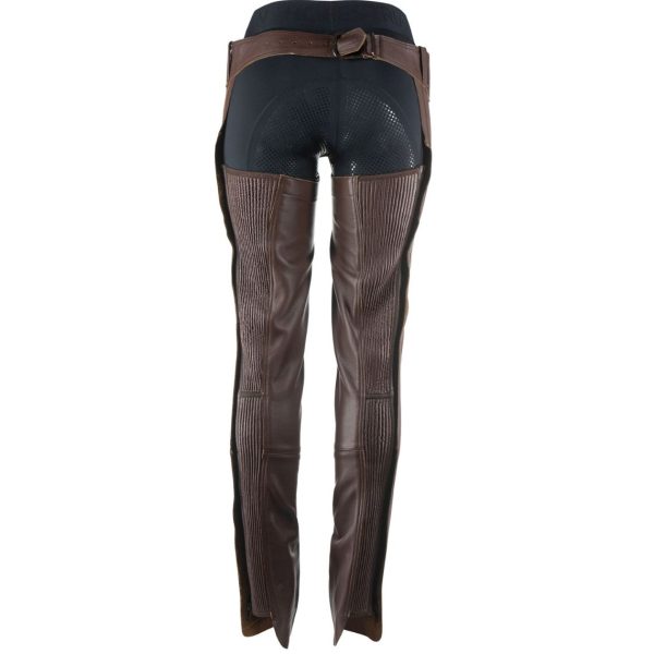 Ladies Dark Brown Leather Chaps