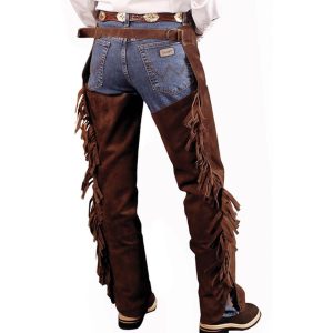 Men Leather Western Chaps