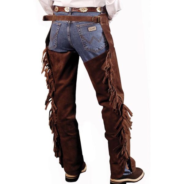 Men Leather Western Chaps