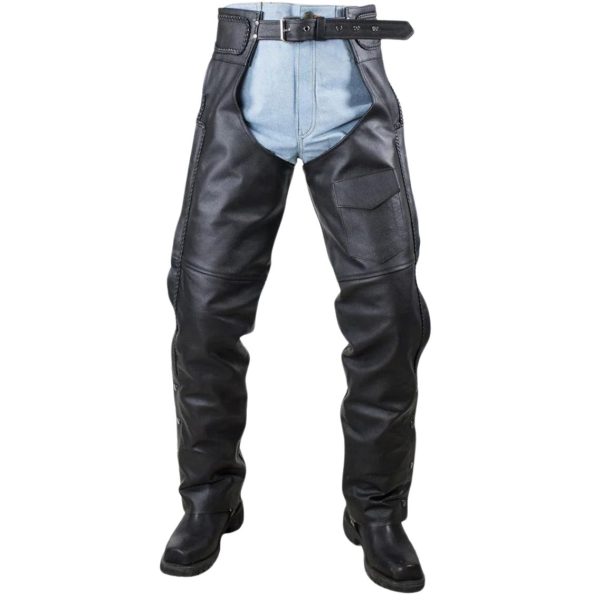 Motorcycle Leather Riding Chaps