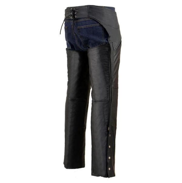 Real Leather Motorcycle Chaps Mens