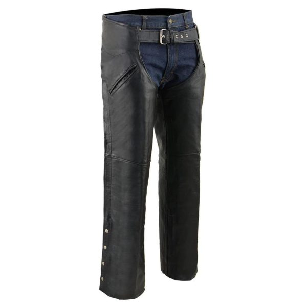 Real Leather Motorcycle Chaps Mens